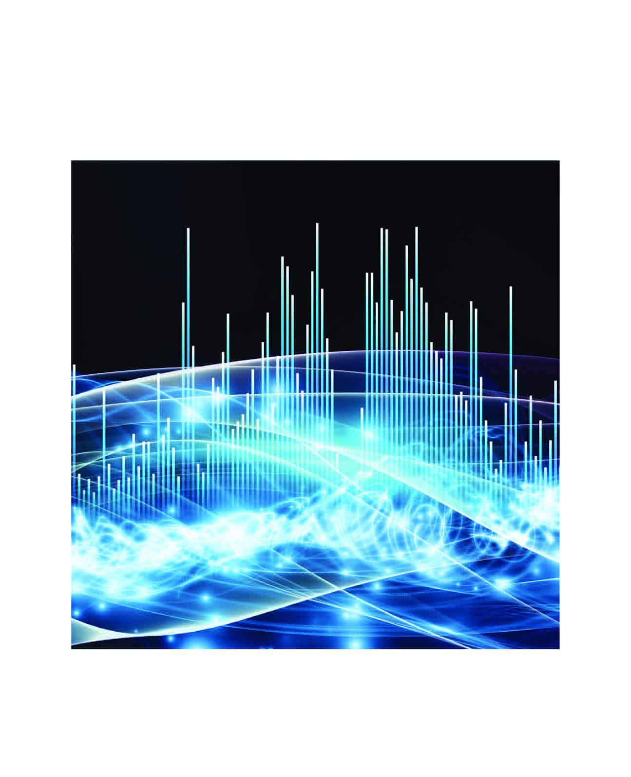 Thumbnail image with futuristic line chart