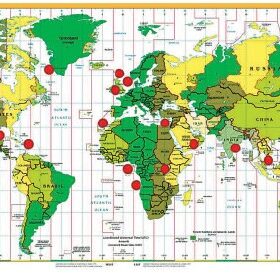 Well locations for the DHI Consortium
