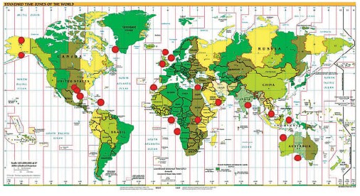 Well locations for the DHI Consortium
