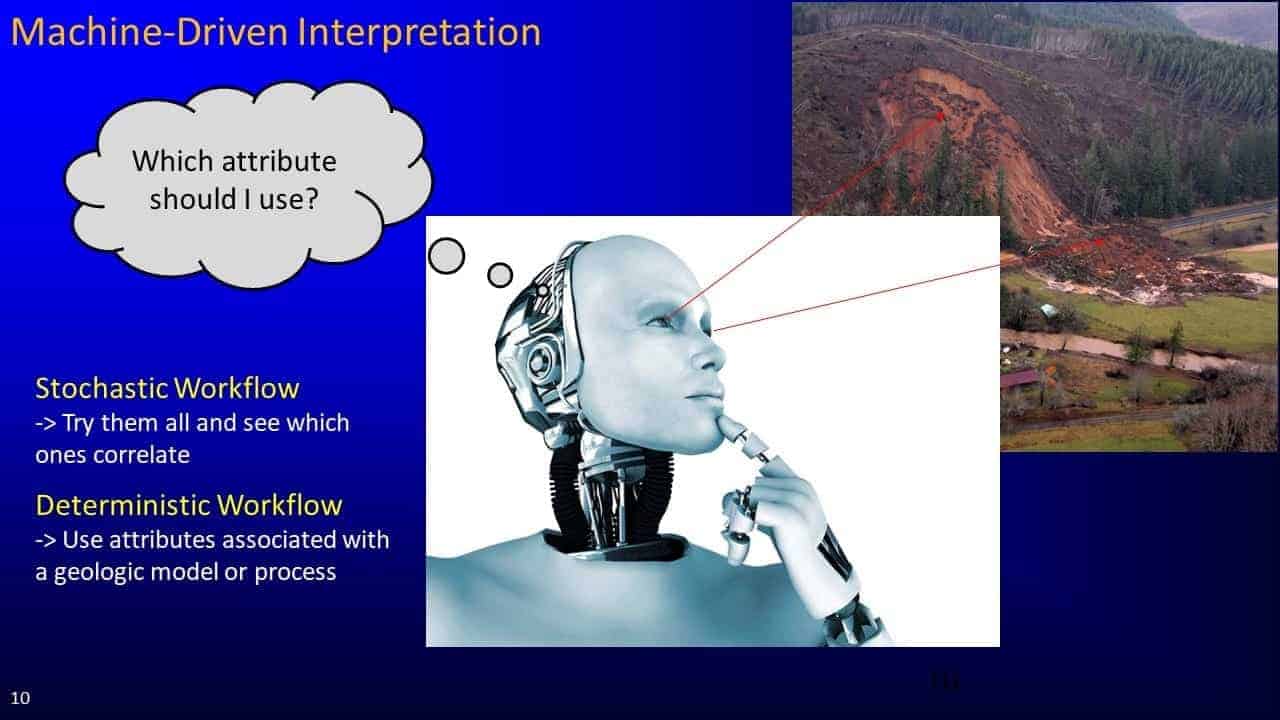 Slide screenshot of robot and workflows