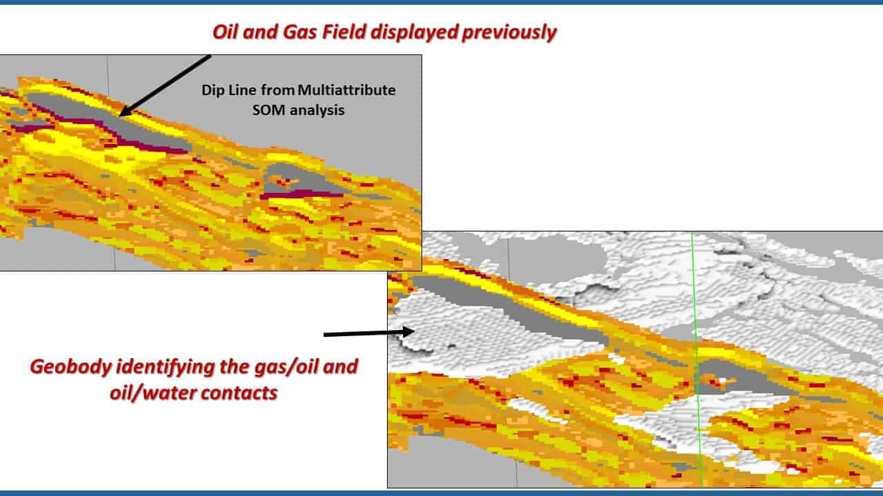 Slide screenshot with oil and gas geobody