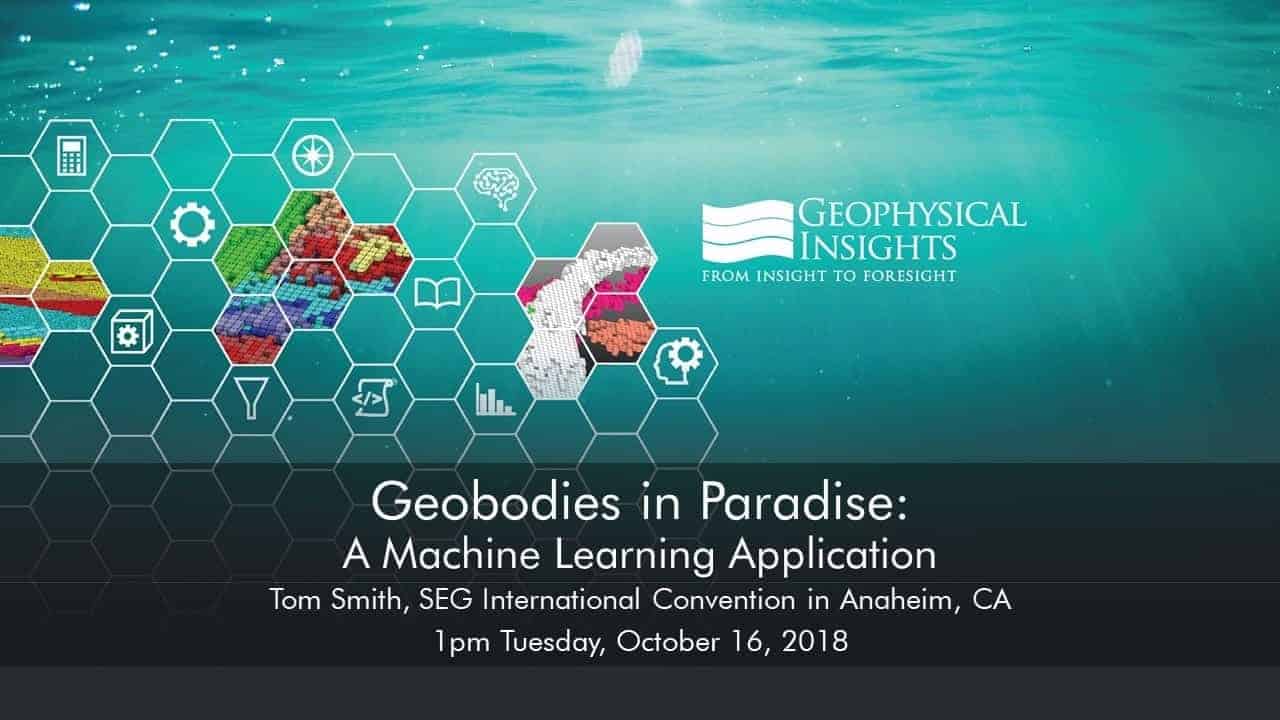 Title slide for SEG 2018 machine learning