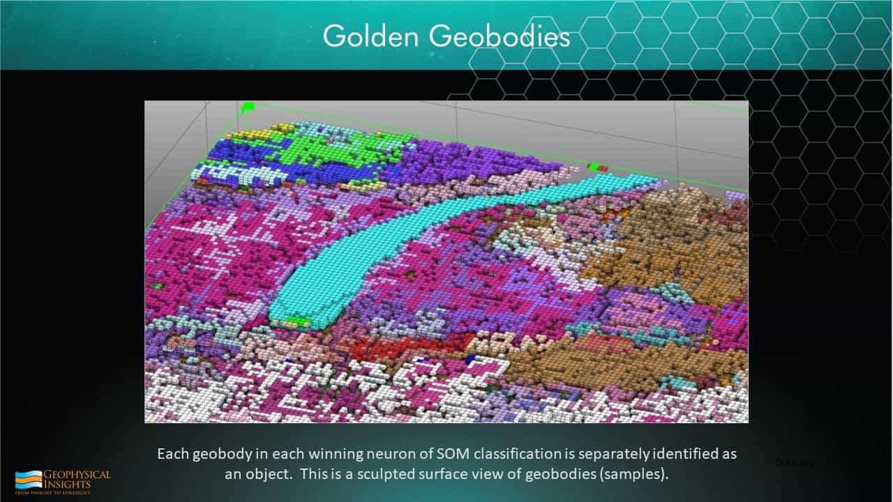 Slide image with geobodies colormap
