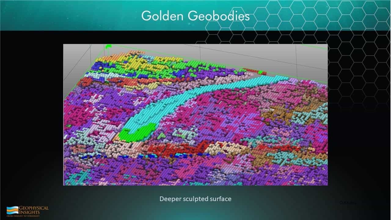 Slide image with geobodies colormap