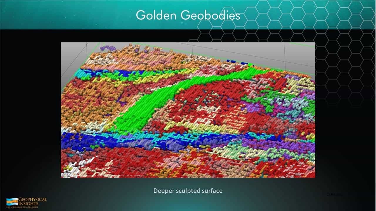 Slide image with geobodies colormap