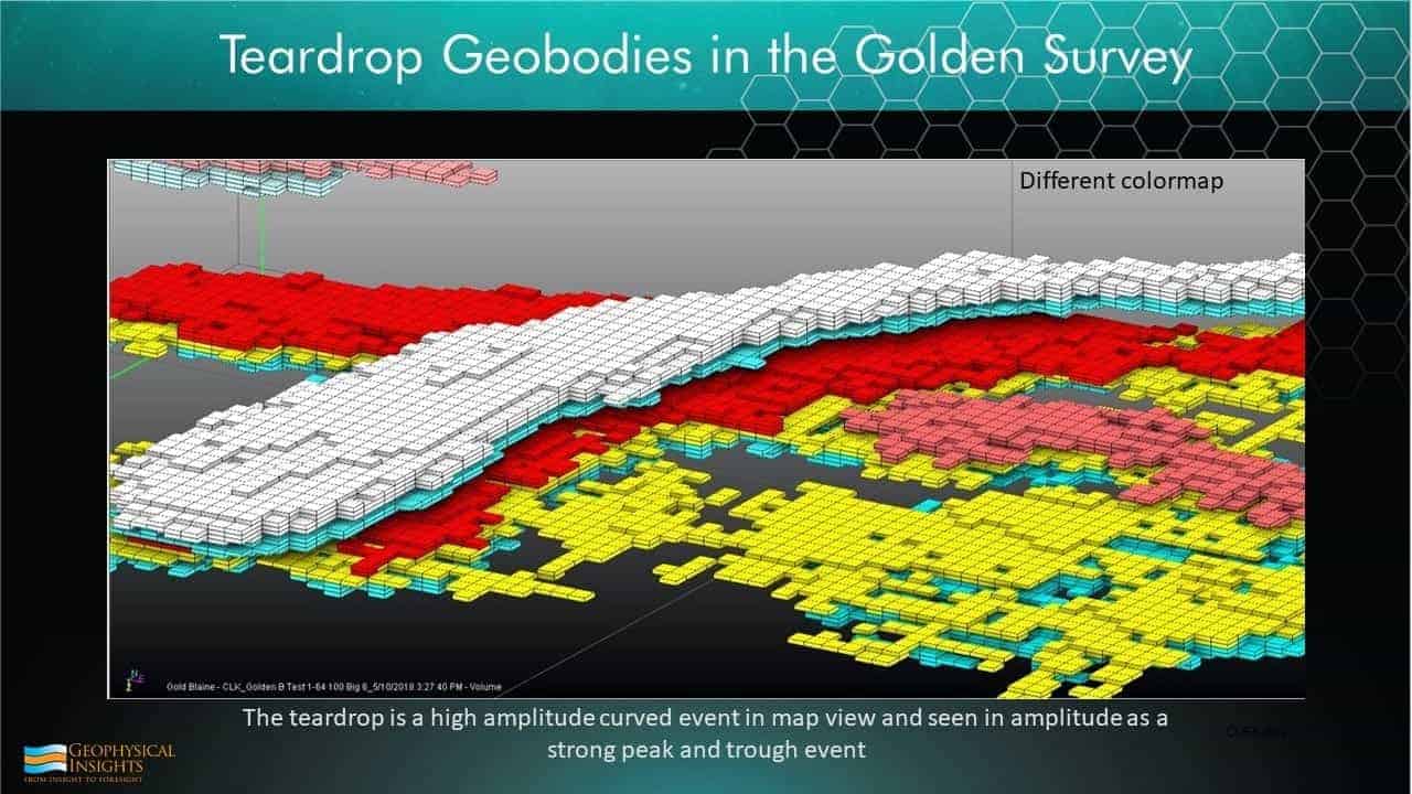 Slide image of geobody colormap