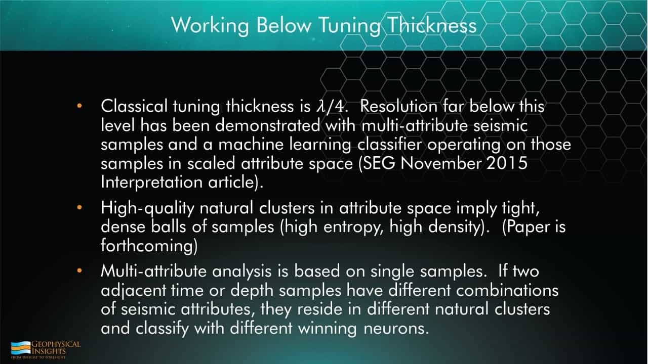 Slide explaining tuning thickness