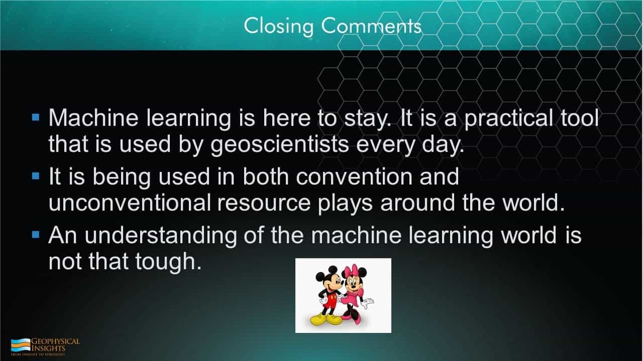 Slide image closing comments machine learning