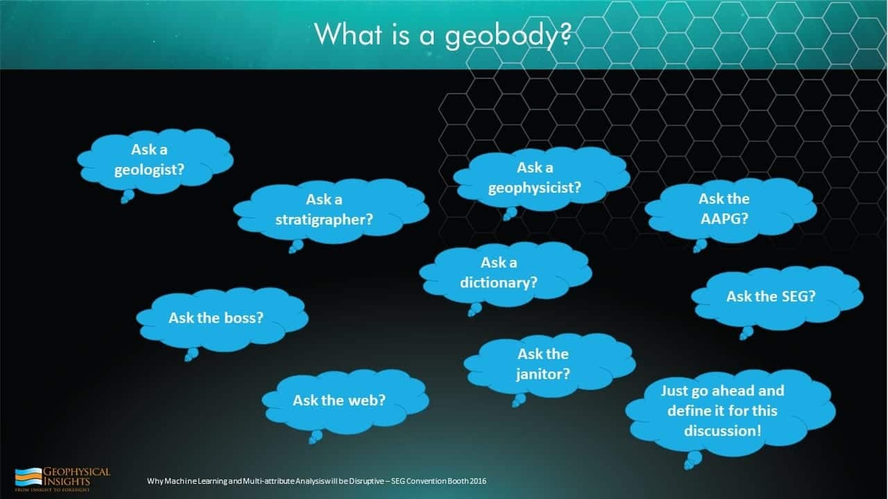 Slide with question bubbles