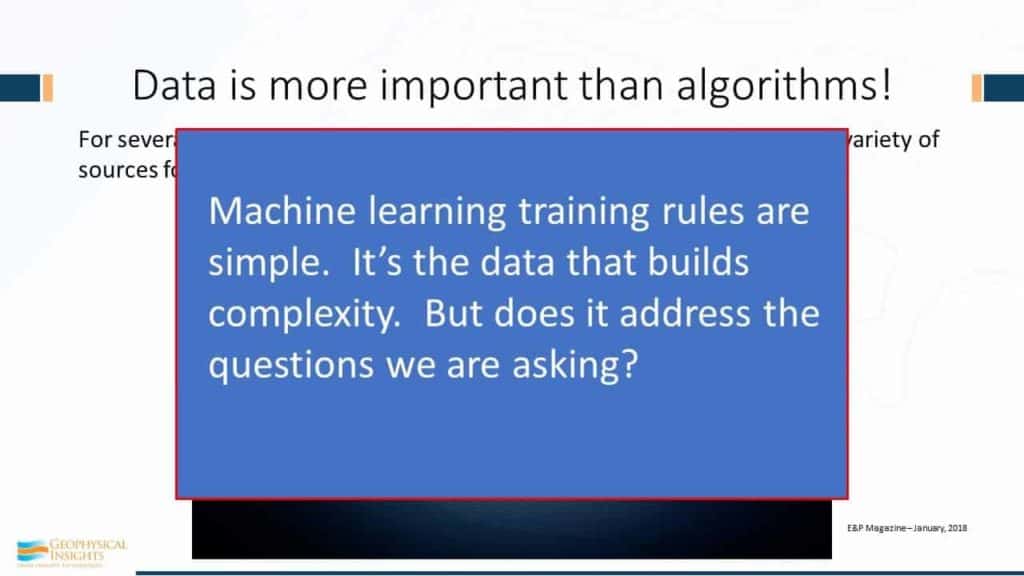 Machine learning training rules