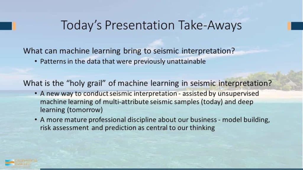 Presentation takeaways slide