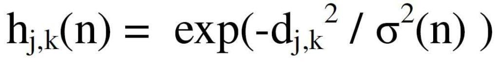Self Organizing Neural Nets Formula 6
