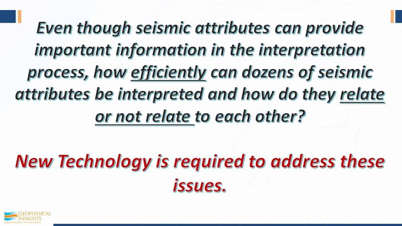 Slide with text on seismic interpretation