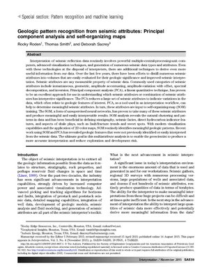 Geologic Pattern recognition