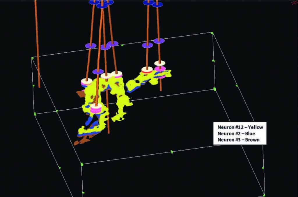 Key geobodies associated with reservoirs in Paradise 3D Viewer