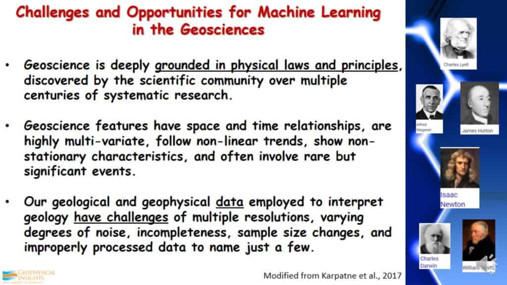 Challenges and Opportunities for Machine Learning in the geosciences