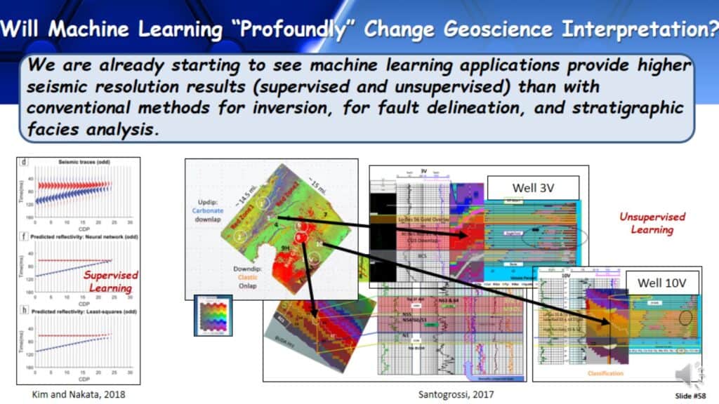 How do machine learning change geoscience interpretation