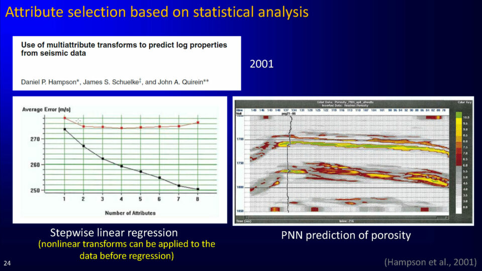 Attribute selection based on statistical analysis