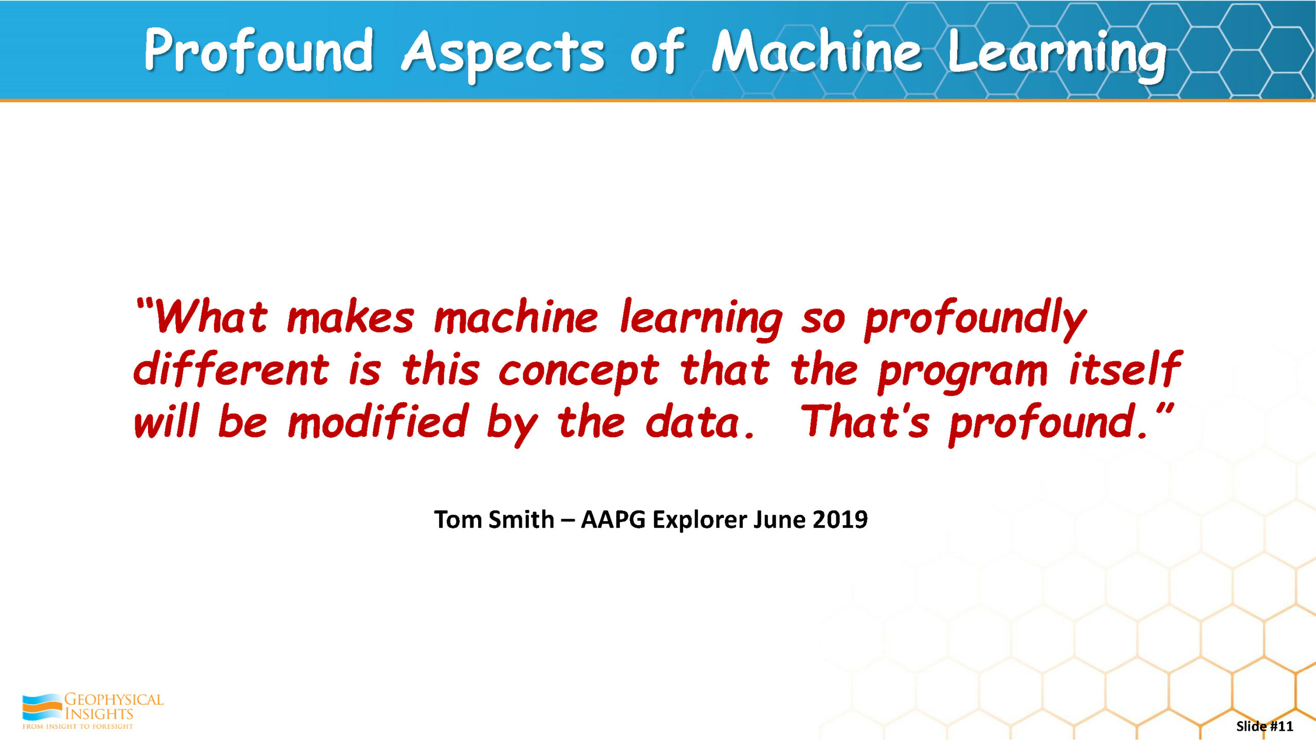 Profound Aspects of Machine Learning