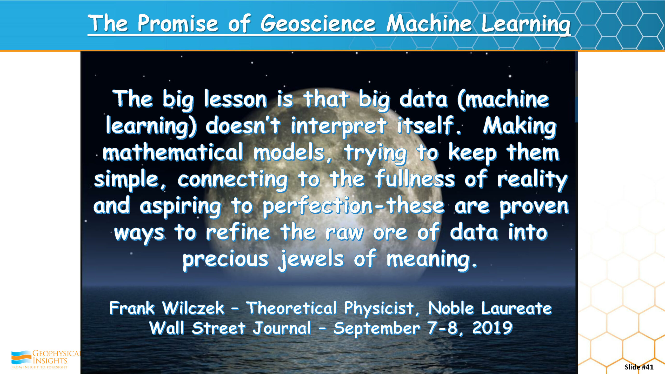 The Promise of Geoscience Machine Learning