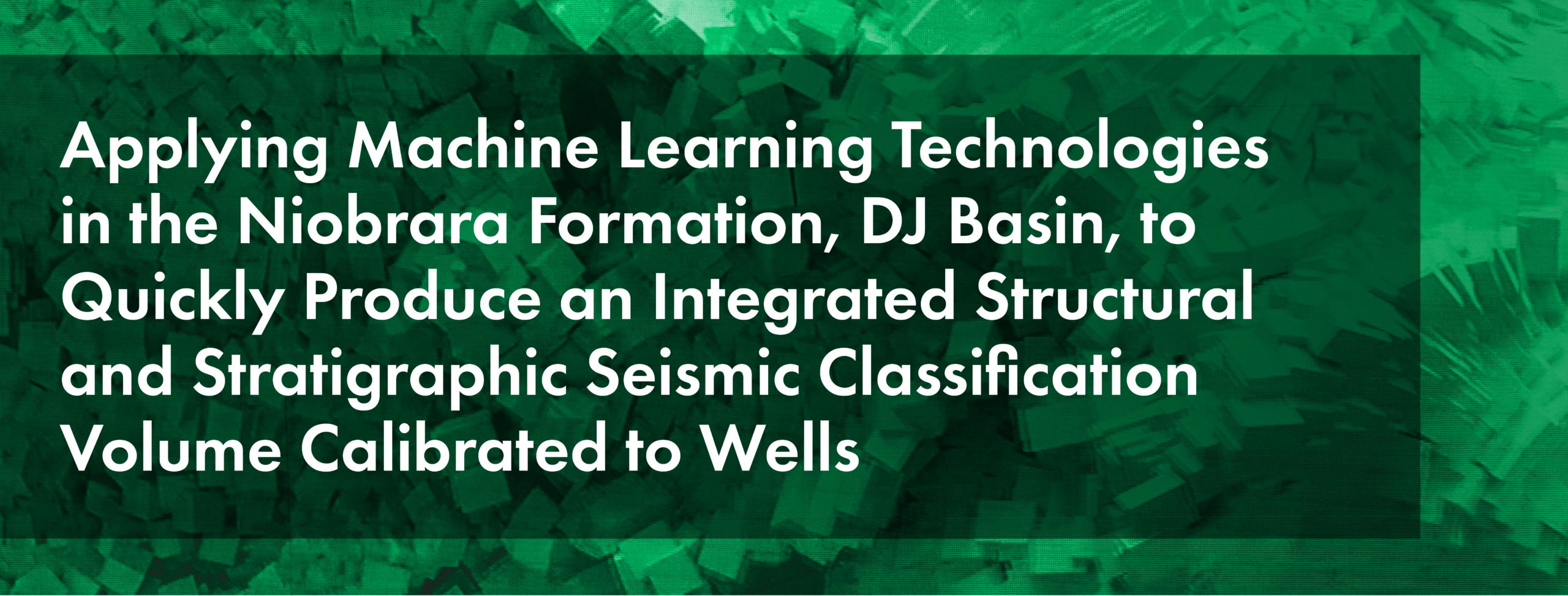 Applying Machine Learning Technologies
