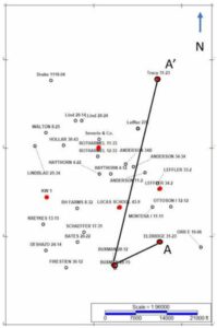 Figure 11: Vertical wells available in study area
