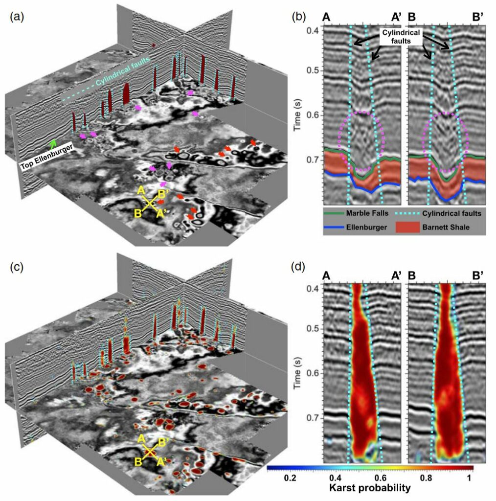3D seismic images from the central Fort Worth Basin