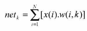 net input of a particular neuron
