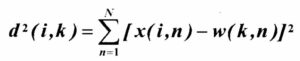 The Euclidean distance formula
