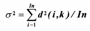 RMS error of Euclidean distance calculation