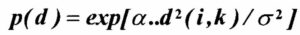 The Gaussian probability function